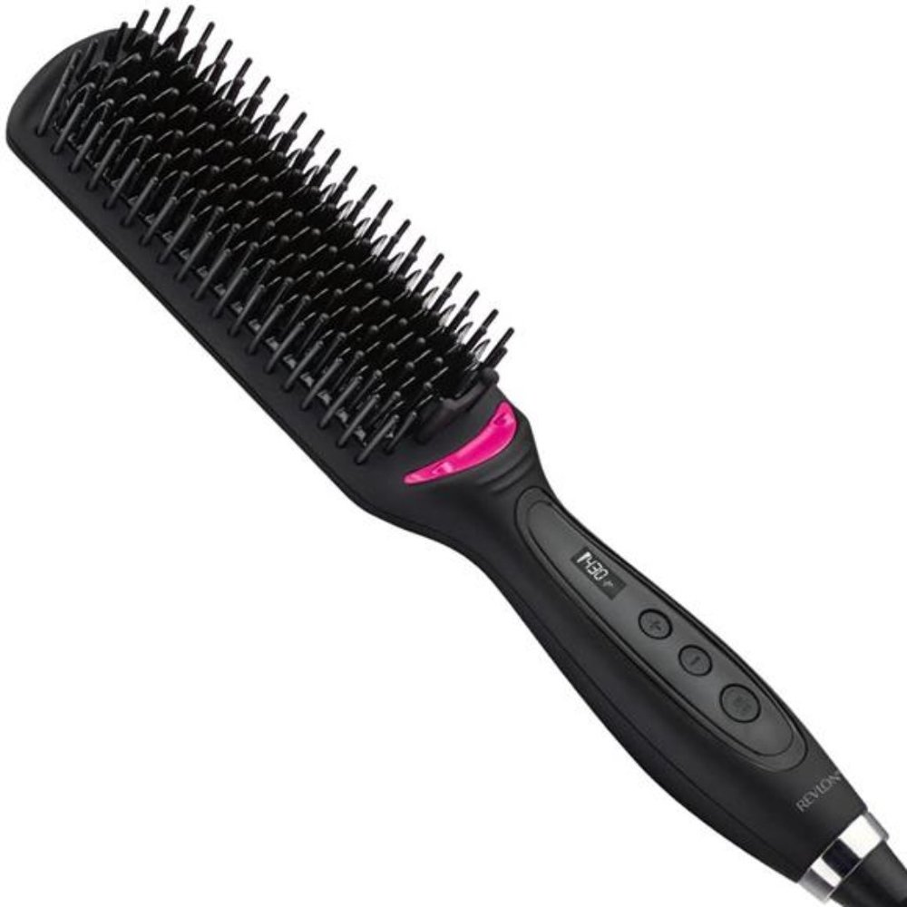 Hair Straightening and Styling Brush | Great for Second Day Styling (4-1/2 in)
